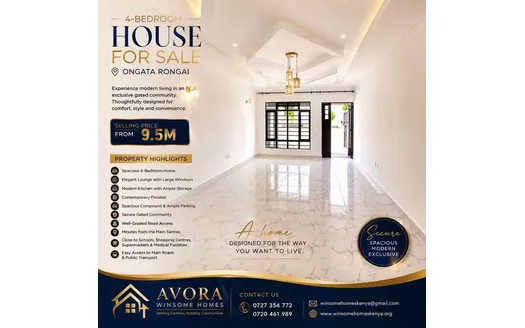 Four bedrooms for Sale in Ongata Rongai