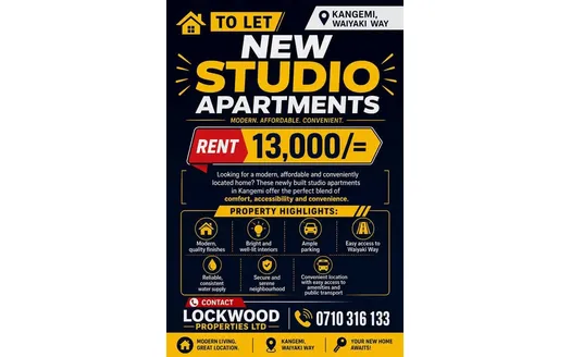 Studio for Rentals in Nairobi